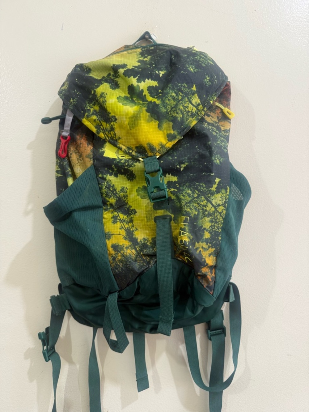 REI Flash Daypack in Yellow and Teal Tree Camo